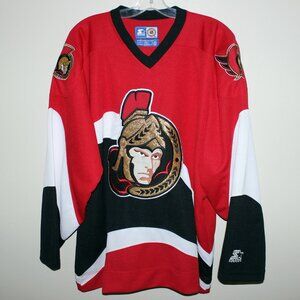 flawless vintage Starter Ottawa Senators 1996-99 alternate jersey Made in Korea